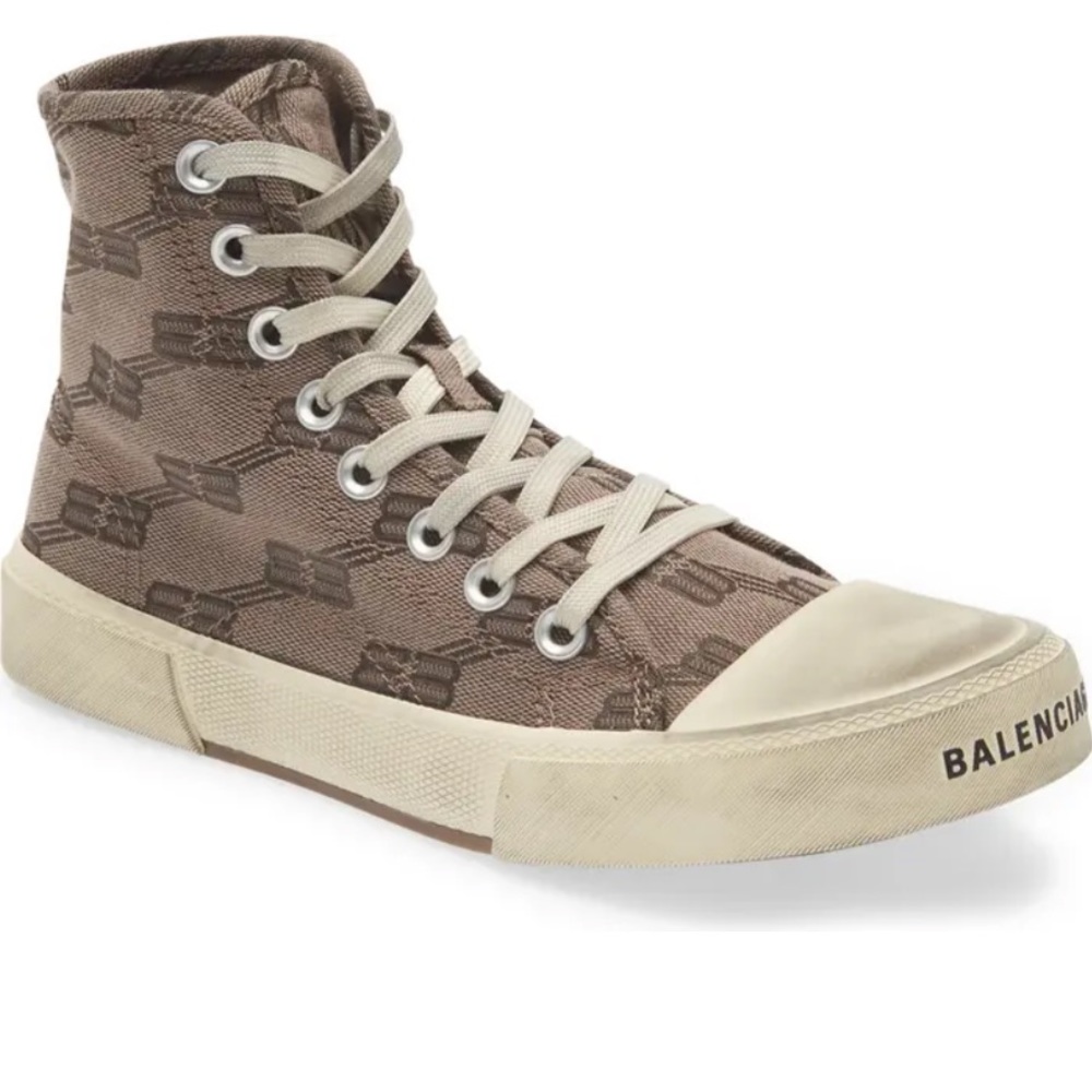 Balenciaga Paris License BB Logo High Top Sneaker